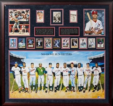  Complete 500 Home Run Club  Signed  Display With All 27 Members from Babe Ruth to David Ortiz(PSA/DNA)